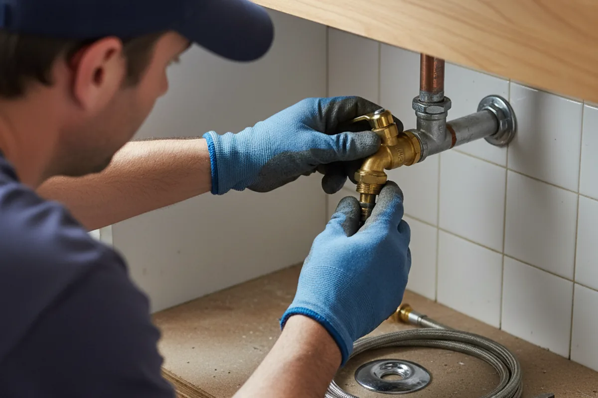 Shutoff valve and fitting work during Emergency Plumbing in Inglewood